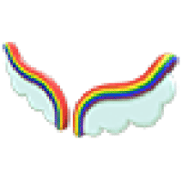 Rainbow Cloud Wings  - Rare from Regal Wing Chest